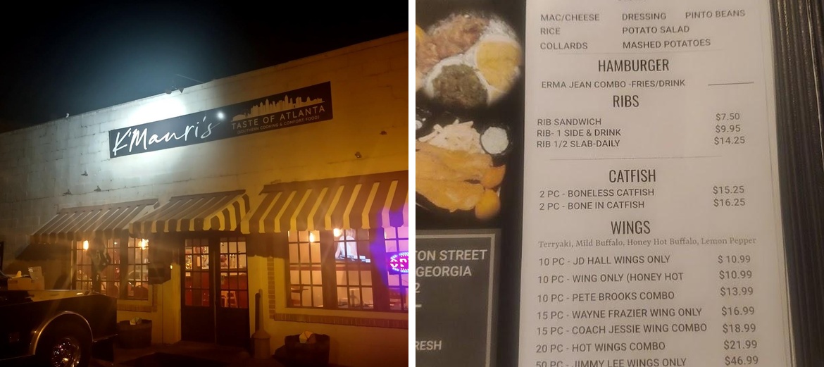 Kmauri's Taste OF ATLANTA Menu